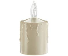 Star 066-20 Bougie LED en cire avec dÃ©tecteur de lumiÃ¨re Ã piles Multicolore 10 x 8 cm