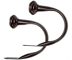 AmazonBasics Lot de 2 embrasses décoratives pour rideaux, Bronze