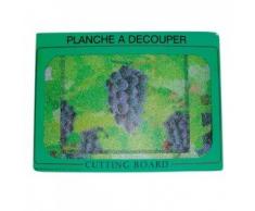 MSV 100031.01 Planche a decouper et Dessous de Plat Raisins, Plastique, Multicolore, 30 cm