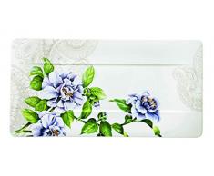 Villeroy & Boch quinsai Jardin Plat de Service, Porcelaine, Multicolore, 35Â x 18Â cm