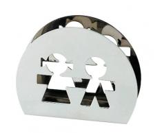 Alessi Akk51 Girotondo Porte-serviettes en Papier en Acier Inoxydable 18/10 Brillant