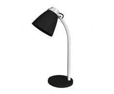 HOMEA 6LCE088NR Lampe de bureau à pied Plastique Noir 32 cm