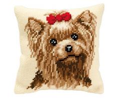 Kit coussin au point de croix Chien