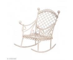 Rayher 46065102 SB-Btl Fauteuil Ã Bascule Blanc 5,3 x 8 x 7,5 cm