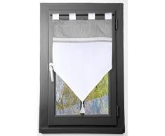 Lovely Casa Angele Brise Bise, Coton, Gris, 90 x 60 cm