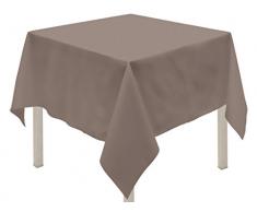 Soleil docre 814234 ALIX Nappe anti-tÃÂ¢ches carrÃÂ©e Polyester Moka 180 x 180 cm