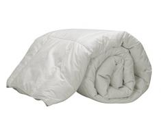 Pikolin Home - Couette naturelle en plumes doies 92%, housse en 100% coton percale, 250g/mÂ². 220x225cm-Lit 150