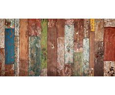 Viniliko Industrial Wood Tapis en Vinyle Multicolore 50 x 100 cm