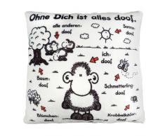 Sheepworld Coussin, Polyester, Multicolore, 25 x 25 cm