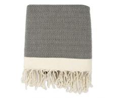 Moorish Idol - Plaid Losange- 160cm x 250cm- Noir