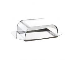 Moha 38056 Beurrier, INOX/MS Acrystex, Transparent/Gris, 11,5 x 20,5 x 6 cm