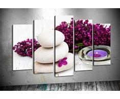 Bonamaison Peinture sur toile, multicolore, 100 x 60 cm, 5 unit - ConÃ§u et fabriquÃ© en Turquie