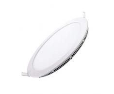 V-TAC SKU.4860 Downlight LED Plat 18W VT-1807, Plastique,et Autre materiaux, 18 W, Blanc, Profondeur :25 mm