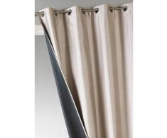 HomeMaison Rideau uni en Shantung occultant 3 Couches, 100% PolyesterÂ , Beige