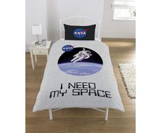 NASA Parure de lit en Polycoton Multicolore pour lit Simple