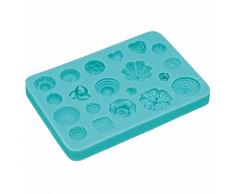 Kitchen Craft SDIFM14 Moule Sweetly Does It Rosettes en Silicone, Bleu, 9 x 12 x 16 cm