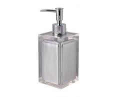 Aquagrif Luna Distributeur de Savon, résine, Gris, 7 x 7 x 18 cm