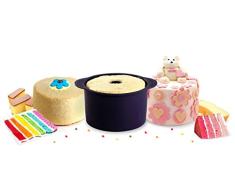 YOKO DESIGN 1259 Moule A Angel Cake Grande Taille, 100% Silicone/Platinum, Violet FoncÃ©, 19 cm