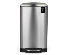Poubelle de Cuisine Ã pÃ©dale Acier inoxydable Les Collectors nÂ°712 CapacitÃ© 30 L, Compacte, Pratique, Sceau intÃ©rieur amovible, Design Ã©lÃ©gant Finition Mat, RÃ©sistante, Fermeture couvercle silencieuse