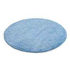 GÃ¶zze Tapis de Bain en Microfibre, Polyester, Bleu, 110 cm Durchmesser
