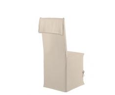 Home Style France Housse de Chaise, Coton, Naturel, 95x40x1 cm
