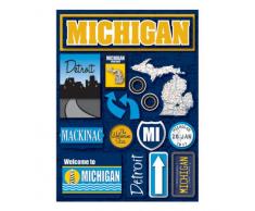 Reminisce Michigan Jet setters Dimensionnelle Stickers