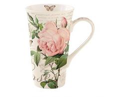 COFFRET 1 MUG 60CL EN PORCELAINE JARDIN BOTANIQUE