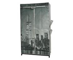 COSY & TRENDY 355778 Penderie New York Design, 87x46x156 cm, Textile, Multicouleur