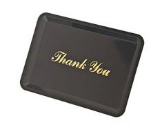 Chef de Pointe en Plastique Plateau, Noir, 11,5Â x 16,5Â cm