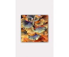 Bonamaison Horloge Murale en MDF, Multicolore, 30 x 30 cm