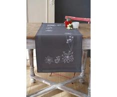 Vervaco Kit Chemin de Table Fleurs Blanches