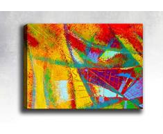 Bonamaison Peinture sur toile, multicolore, 30 x 40 cm - Conçu et fabriqué en Turquie