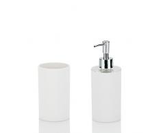 Kela 390101 Farbmix Lis Ensemble de Salle de Bain Plastique Blanc 3 PiÃ¨ces