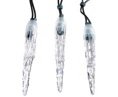Konstsmide 2312-000 Guirlande DÃ©co Stalactites + 20 Lampes Claires + CÃ¢ble Vert 230 V
