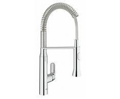 GROHE Robinet de Cuisine K7 Bec Medium Douchette Professionnelle Starlight 31379000 (Import Allemagne)