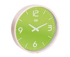 Trevi Om 3311Â L Horloge Murale, Bois/Plastique, Vert, 25