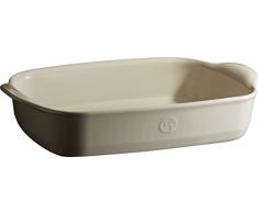 Emile Henry Eh029552 Plat Ã Four Rectangulaire CÃ©ramique Beige Argile 36 X 23 X 7 cm