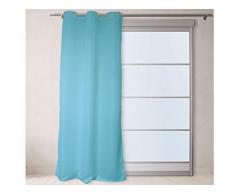 Soleil dOcre 031089 Occultant Rideau à  Oeillets Polyester Bleu/Turquoise 135x250 cm