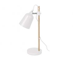 Present Time ILA3632027 Lampe Ã Poser, MÃ©tal, E14, 25 W, Blanc, 48.5 x 12 x 12 cm
