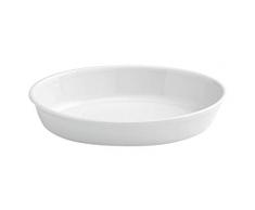 Tognana 37 x 24 x 7 cm-PL-Cook Plat de Cuisson Ovale, Blanc