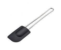 GEFU 14350 Grattoir Ã pÃ¢te Cremoso Spatule Accessoire de Cuisson Silicone Noir Taille Unique L 25 cm