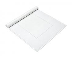 MÃVE Crystal Collection Tapis de Bain 60 x 100 cm, 50 % coton / 50 % viscose, dÃ©corÃ© de cristaux Swarovski (RangÃ©e), Snow (Blanc)