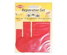 Kleiber 5-Pièces Set Patchs Autocollant Nylon pour réparer vêtements, Rouge