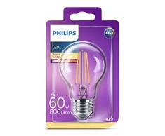 Philips ampoule LED E27 Filament 7W Equivalent 60W Claire Blanc chaud