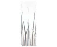 EGLO 92743 Lampe de table, Verre, E27, Chrome, Blanc