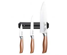 Bergner Infinity Chef Set de Couteaux avec Barre magnétique en Acier Inoxydable Argenté 20 cm