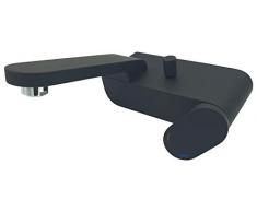 Bisk Futura de Luxe Ã Levier Unique Robinet mÃ©langeur de Baignoire Noir 20Â x 25Â x 14Â cm