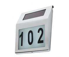 Maclean MCE172 LED Lampe Solaire avec numÃ©ro de Maison