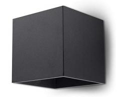 Sollux Lighting Quad 1 Applique murale Aluminium Noir