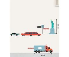 Stickers Mural enfants Transports US (LATYK ) Nouvelles Images